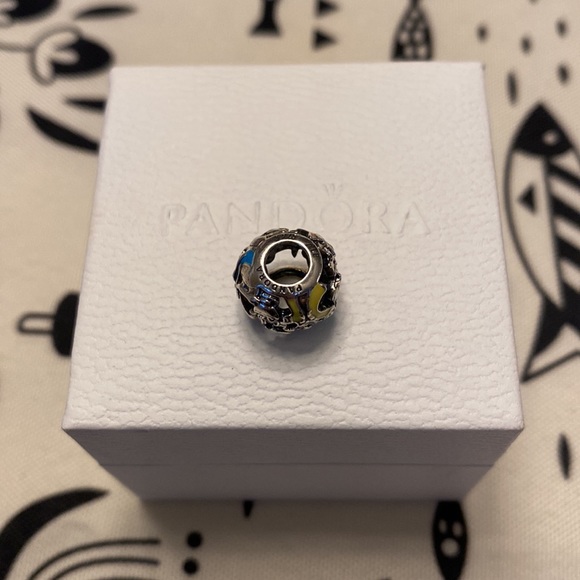 Pandora Disney Retired Alice in Wonderland Openwork Mad Hatter Tea Party Charm🫖 - Picture 7 of 8